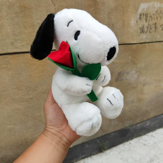 Bandai Snoopy Plüschpuppe, Plüsch / Textil, Weiß - Bild 1