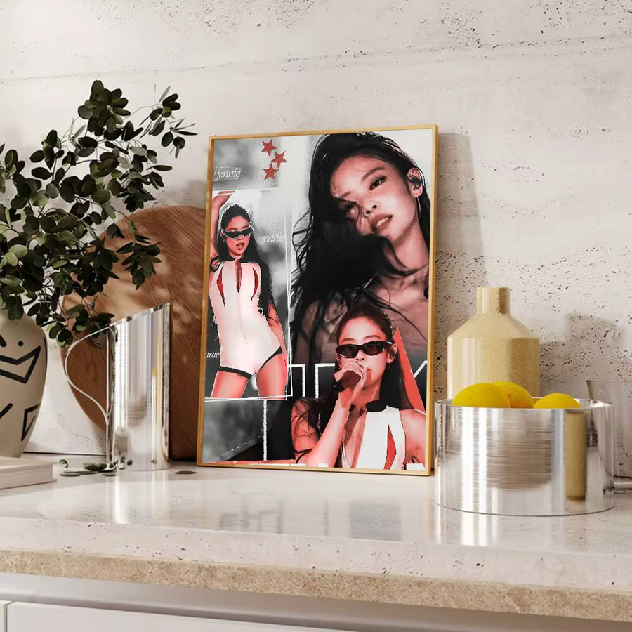 Selbstklebendes Wandbild J-Jennie Poster als wasserfester Kunst Aufkleber in Mehrfarbig - Bild 6