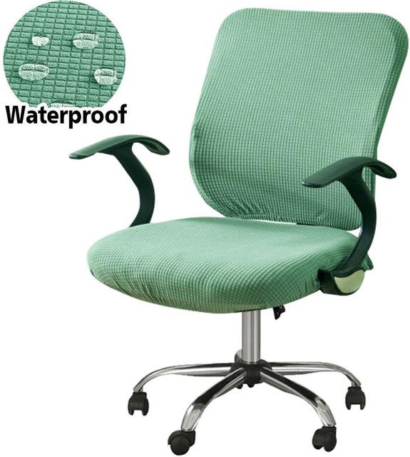 Wasserabweisender Stretch-Stuhlbezug von Your Best Life Partner in Grün für Büro- und Drehstühle - Bild 1