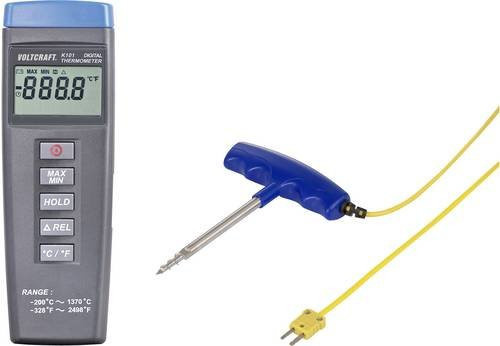 Voltcraft K101 + TP 301 Temperatur-Messgerät mit Fühler-Typ K in Multicolour - Bild 1
