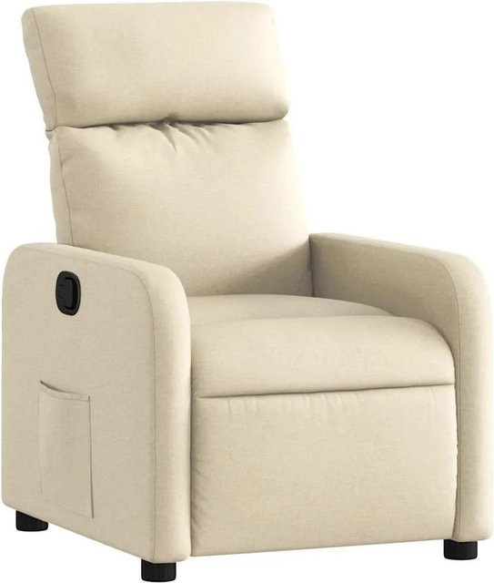 vidaXL Relaxsessel in Beige aus Stoff mit Armlehnen und verstellbarer Rückenlehne - Bild 1