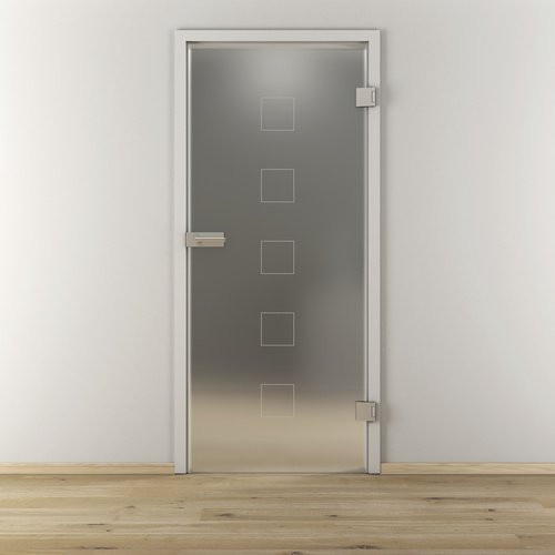 NOVADOORS Glasdrehtür NOVA 505, modern, transparent, Höhe: 197,2 cm, Breite: 95,9 cm, Tiefe: 38,05 cm - Bild 1