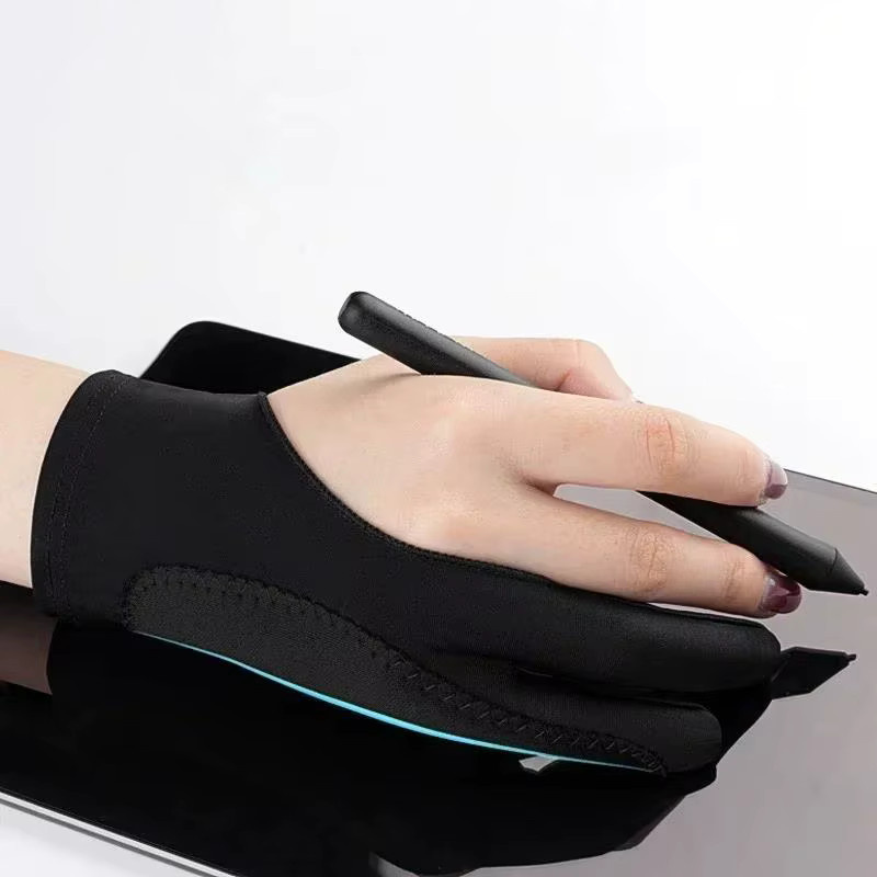 Anti-Touch Zwei-Finger Zeichnungshandschuhe für Apple iPad und kapazitive Tablets in Schwarz - Bild 3