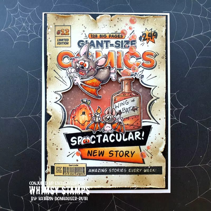 Transparenter Comic-Buch-Seitenrahmen als Stempel für DIY-Handwerk, Grußkarten und Scrapbooking aus Kunststoff - Bild 3