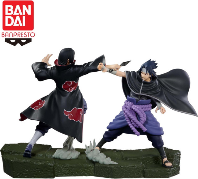 Bandai Naruto Shippuden Uchiha Sasuke Uchiha Itachi Figur, Anime-Modell Spielzeug - Bild 1