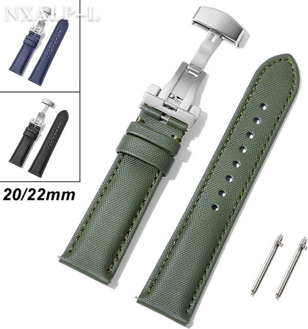 Seiko Uhrenarmband Leder, Edelstahl, Unisex - Bild 1