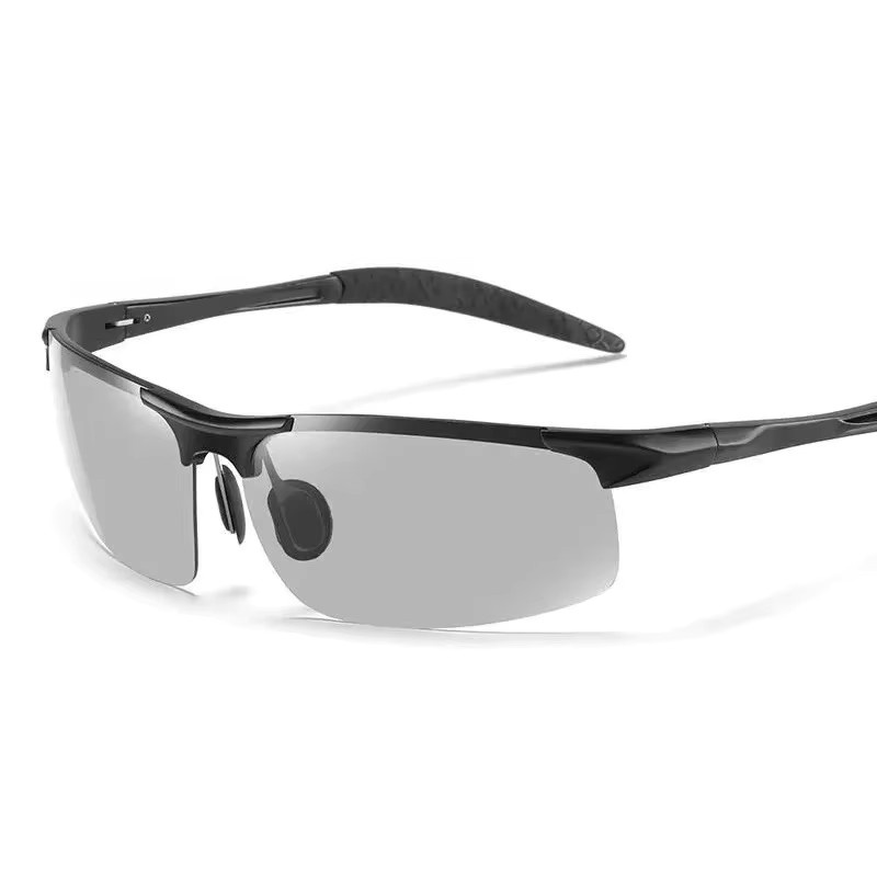 Polarisierte Sonnenbrille, Quadrat, Herren, Schwarz, Photochromism - Bild 2