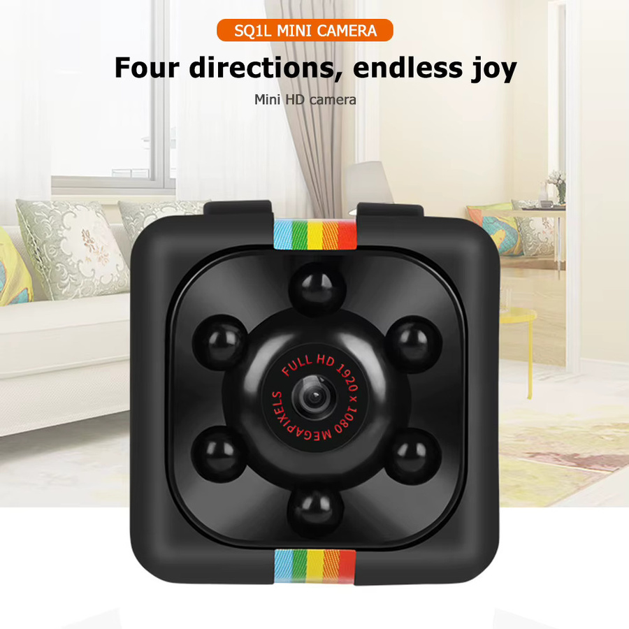 SQ11 Mini Action Kamera mit Motion Sensor und Nachtsicht, Full HD 960P Camcorder und Voice Recorder in Schwarz - Bild 2