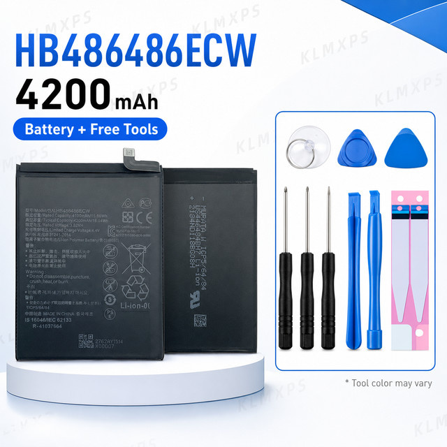 Koonenda HB486486ECW Hochleistungs-Lithium-Ersatzakku mit Schnellladefunktion in Schwarz passend für P30 Pro VOG-L29 und Mate20 Pro LYA-L29 mit 4200mAh - Bild 1