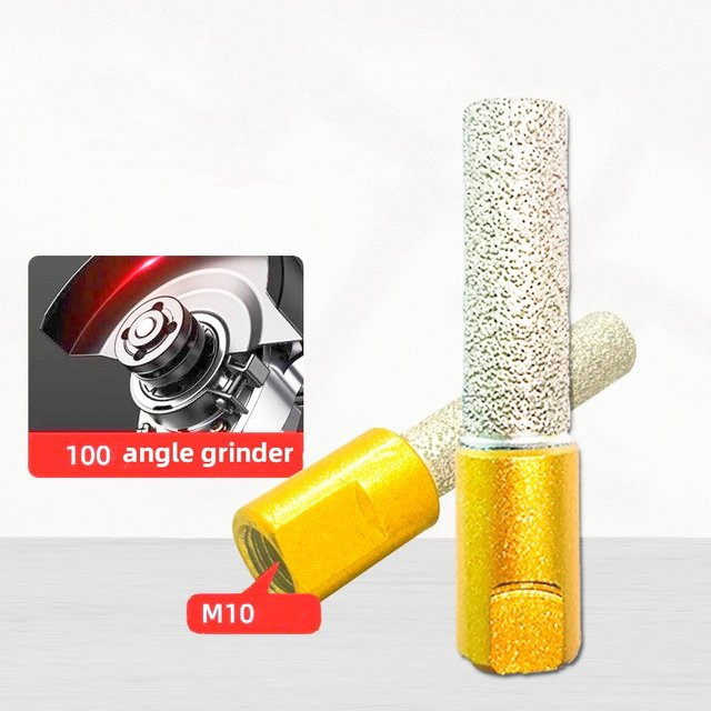 GhPcd M10 Diamant-Lochsäge für Winkelschleifer, gelöteter Kernbohrer für Keramik, Granit, Marmor, Stein und Fliesen - Bild 1