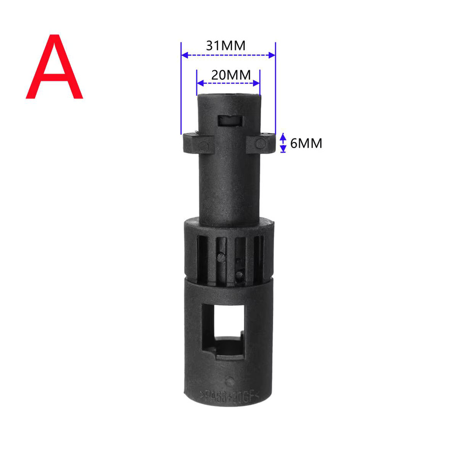 XOPIP Adapter für Karcher K-Serie als Konverter zwischen Lavor- und Parkside-Waschpistole, Schwarz - Bild 2