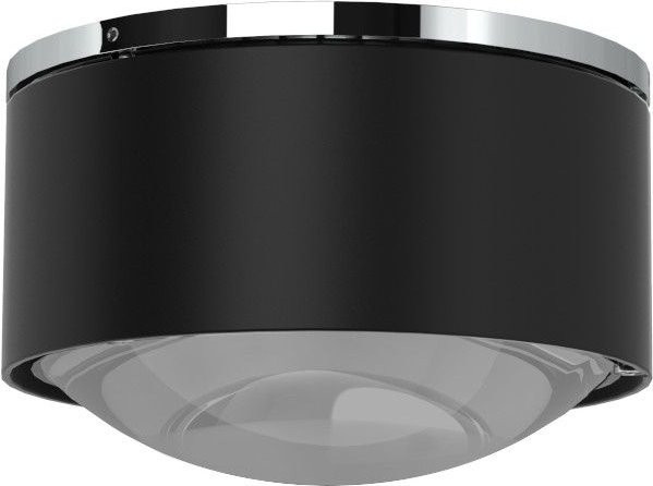 Top Light Puk Maxx One 2 LED-Deckenleuchte in Schwarz Matt und Chrom mit warmweißem Licht (2700K) - Bild 1