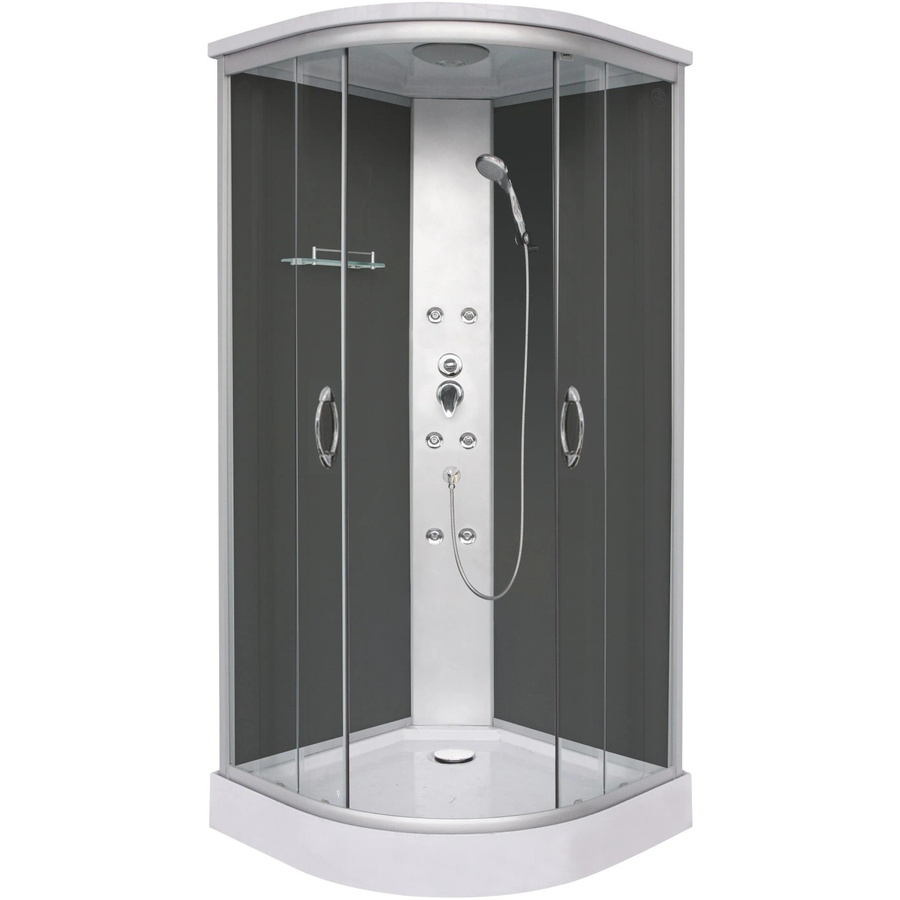 Sanotechnik Komplettduschkabine Punto Schwarz B: 215 cm, T: 90 cm, H: 90 cm - Bild 2