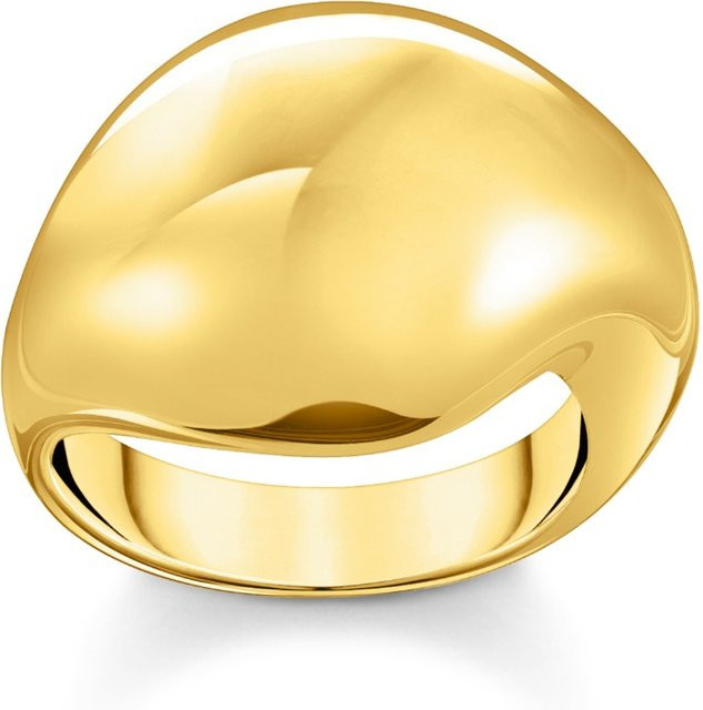 Thomas Sabo Ring, vergoldet, 925 Silber, Damen, Tropfenform - Bild 1