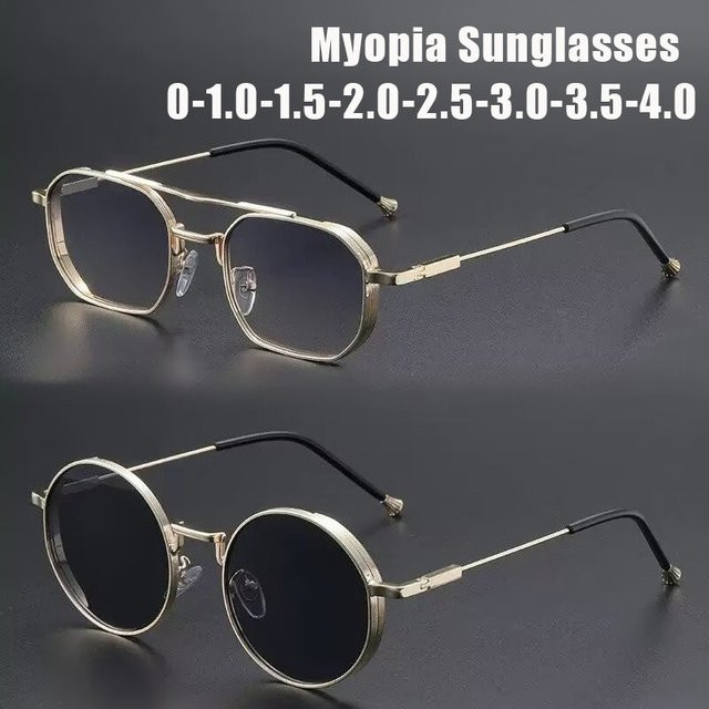 DIXSG Sonnenbrille Square, Metall, Vollrand, Gold, Männer - Bild 1