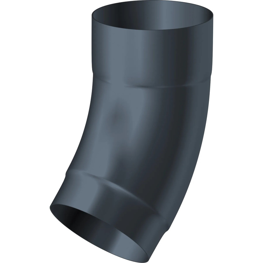 Sarei Fallrohrbogen NW 60/40° aus Aluminium in Anthrazit - Bild 2
