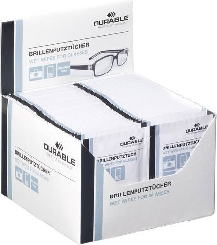 Durable Brillenputztuch, White, 100St. - Bild 1