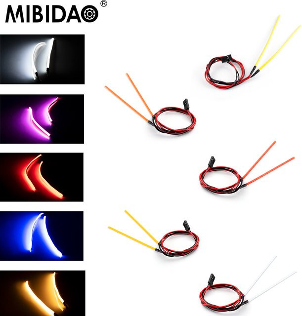 MIBIDAO Auto Shell Licht LED Streifen Lichter, Zubehör für 1/10 RC Auto - Bild 1