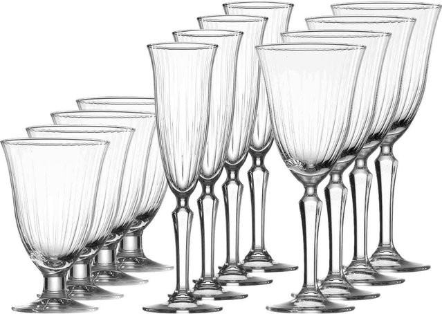 Ritzenhoff & Breker Weingläser-Set Perpetuo 12-teilig transparent gestreift - Bild 1