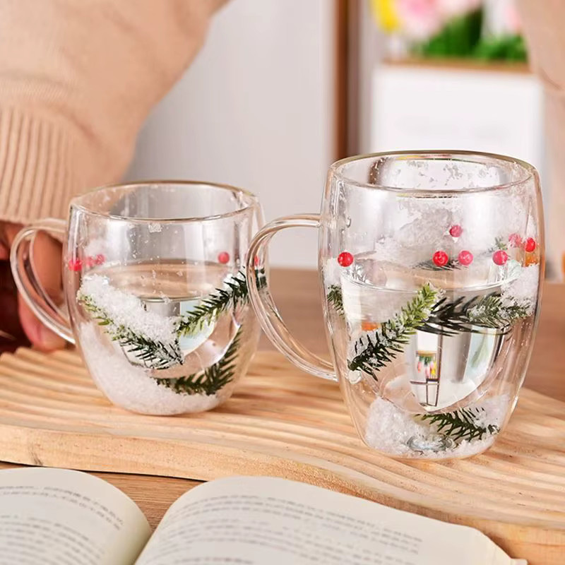 FOME Doppelwandige Espressotassen aus Glas, transparent, 250 ml - Bild 2
