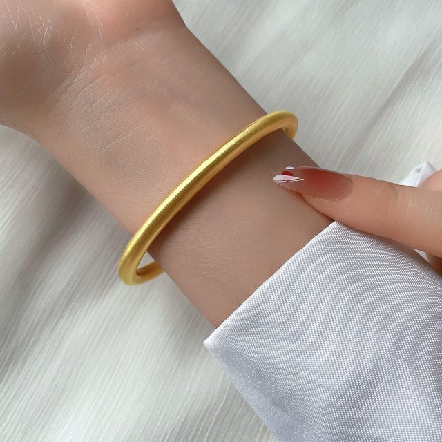 FashionFlair Armband, 18 Karat vergoldeter Titanstahl, grau, Damen - Bild 1