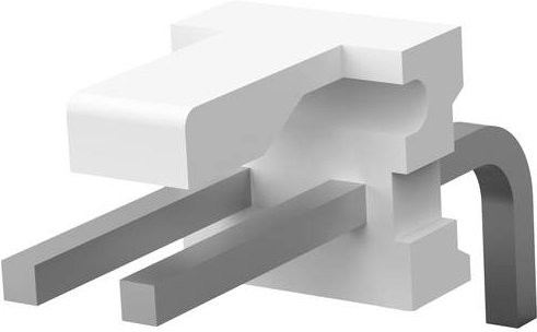 TE Connectivity 640389-2 Kunststoff-Verbindungselement in Weiß - Bild 1