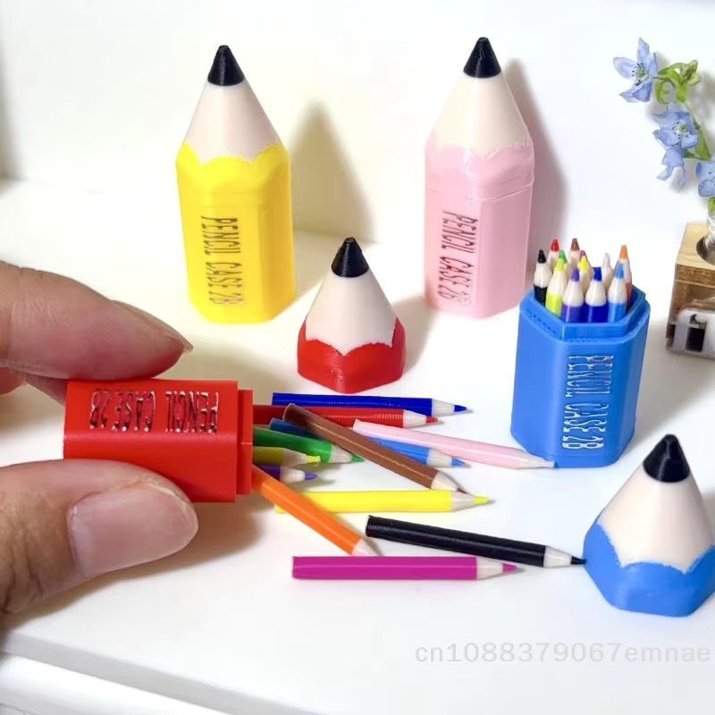 ZYAS Puppenhaus-Zubehör, Mini-Bleistift, 10/12-teiliges Set, Bunt / Mehrfarbig - Bild 2