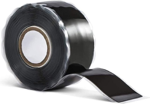 Wasserdichtes selbstverschweißendes Silikonband von YULIN zur Rohrbruchreparatur, schwarz, Breite: 50 mm, Länge: 1,5 m - Bild 1