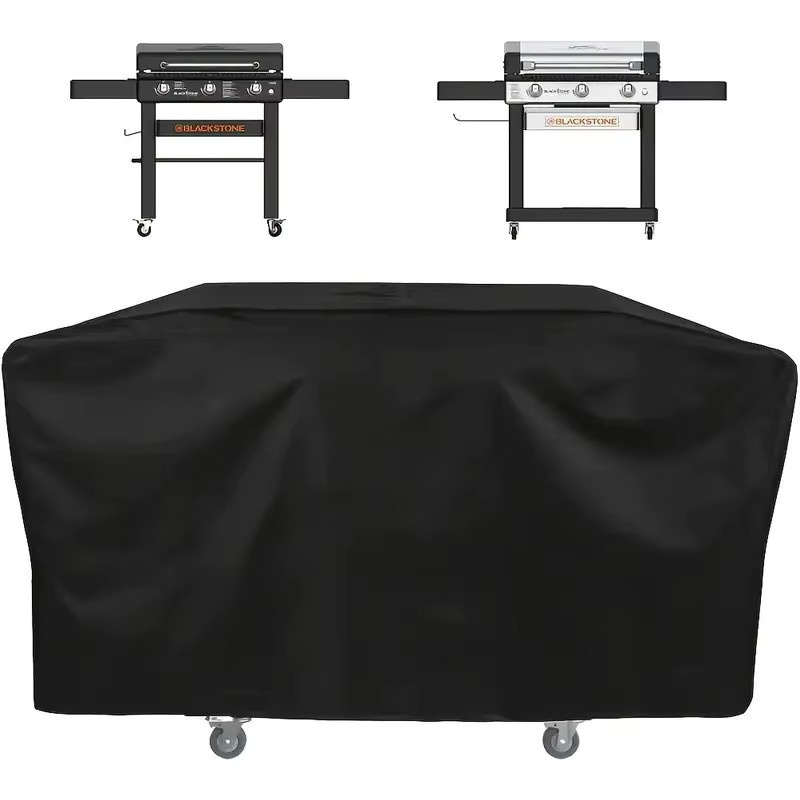 Wasserdichte Blackstone Grillabdeckung aus Polyester in Schwarz, B/H/T: 173 x 80 x 63,5 cm - Bild 4