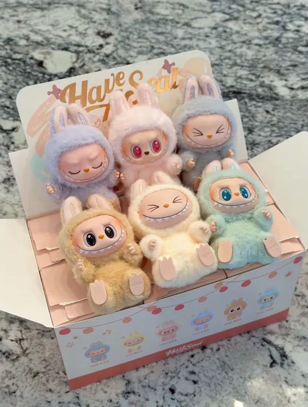 POP MART LABUBU THE MONSTERS Macaron Have A Seat Blind Box Mehrfarbige Kawaii Anime Actionfiguren - Bild 3