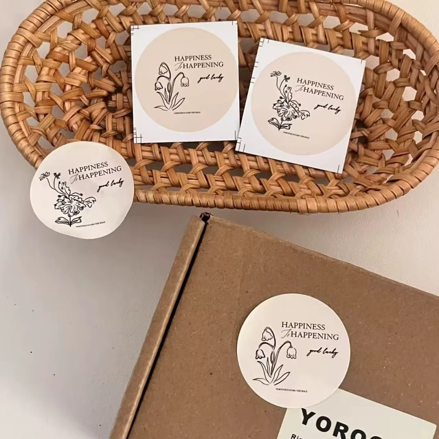 500 Stück individuelle Aufkleber in Weiß als wasserfeste Etiketten für Logos und Geschenkverpackungen - Bild 2