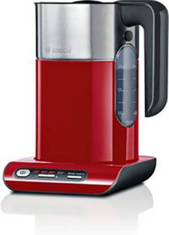 Bosch Styline Wasserkocher TWK8614P in Rot, Schwarz und Grau - Bild 1