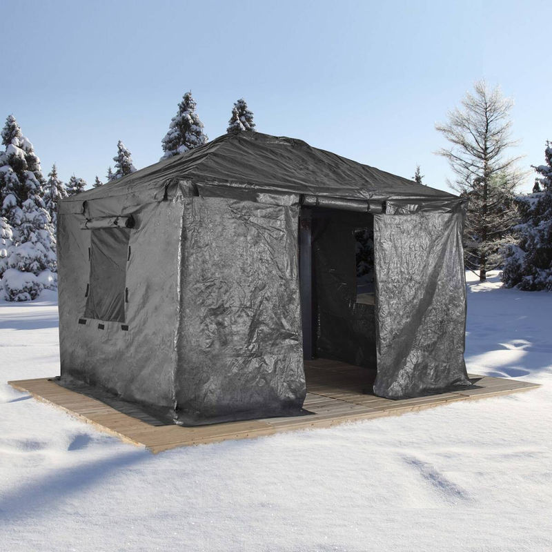 Sojag Winterabdeckung für Pavillon aus Polyethylen in Grau - Bild 4