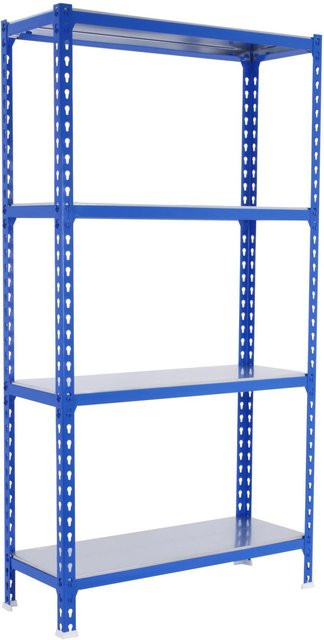 PROREGAL Schwerlastregal Mid Metal Shark Blau-Verzinkt, H x B x T: 150 x 120 x 40 cm - Bild 1