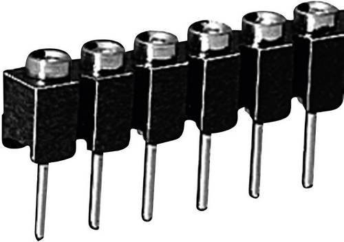 Fischer Elektronik Buchsenleiste Präzision, 1 Reihe, 50 Polzahl, Schwarz - Bild 1