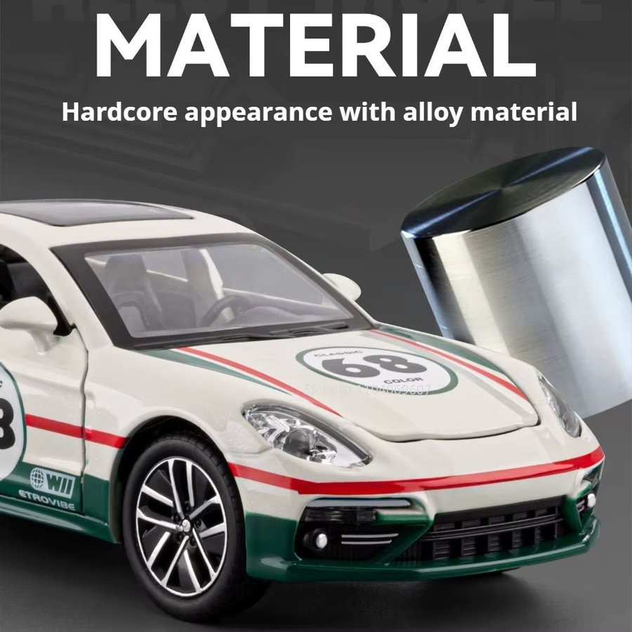 caipo Panamera 911GT3 Miniatur-Sportwagenmodell, Maßstab 1:32, mit Licht und Sound, Legierungsdruckguss - Bild 2