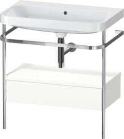 Duravit Möbelwaschtisch-Kombi Happy D.2 Plus in Weiß mit Keramik, B/T: 77,5 x 49 cm - Bild 1