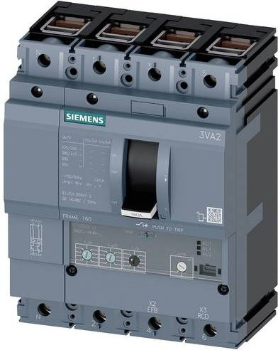 Siemens 3VA2140-8HL46-0AA0 Leistungsschalter in Grau mit einem Einstellbereich von 16 - 40A und einer maximalen Schaltspannung von 690 V/AC - Bild 1