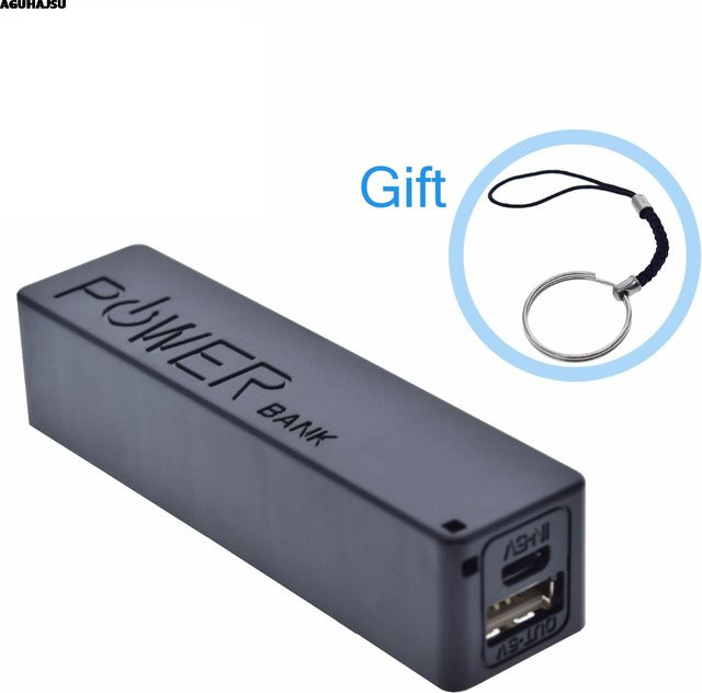 Molewei USB Power Bank Case Kit DIY Box Shell für 18650 Batterien mit USB-A und USB-C in Schwarz - Bild 1
