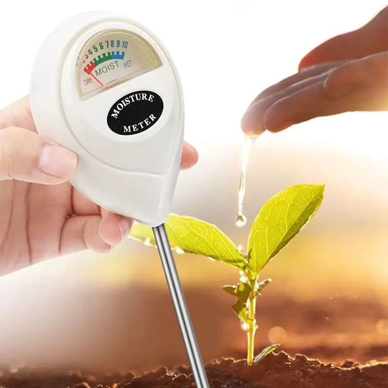 Boden-Humidometer als Messwerkzeug für Gartenarbeit und Haus zur Messung der Bodenfeuchtigkeit in Beige und Weiß - Bild 3