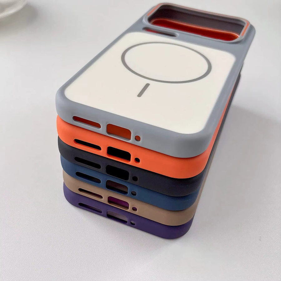 Magnetische Xiaomi Handyhülle in Schwarz mit mattem Hit-Color-Finish, stoßfeste MagSafe kompatible PC-Hülle für Xiaomi MI 17, 17 Pro Max, 15 und 14 Pro - Bild 2