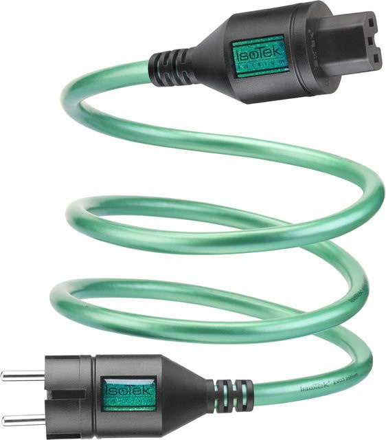IsoTek Initium Stromversorgungskabel EU zu C15 IEC in Grün - Bild 1