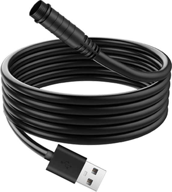 WEUASTE Motorrad CarPlay USB-Boost-Kabel mit USB-C in Schwarz - Bild 1