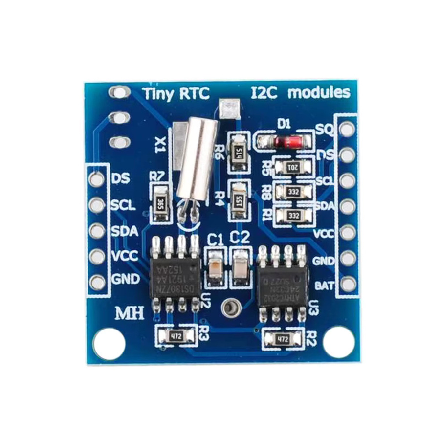 10 Stück DIYmalls I2C RTC DS1307 AT24C32 Echtzeituhr-Modul mit Speicher in Blau für Arduino AVR ARM PIC Tiny - Bild 3