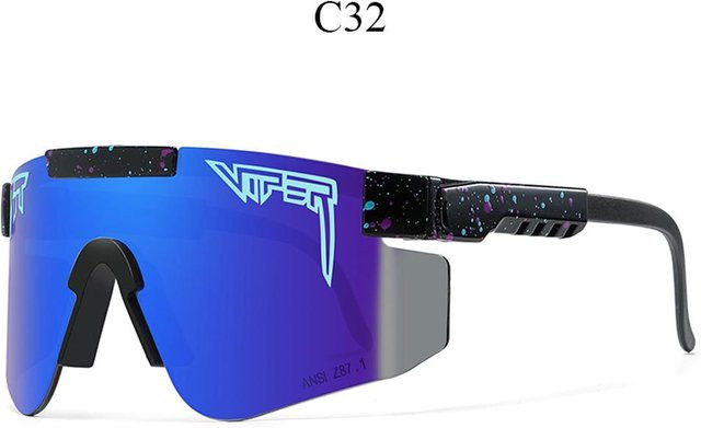 Pit Viper Sonnenbrille, Unisex, Vollrand, Blau, Sportsonnenbrille - Bild 1