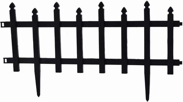 10-teiliges Gartenzaun-Set aus PP, Maße pro Teil: Breite: 60 cm, Höhe: 30,5 cm - Bild 1