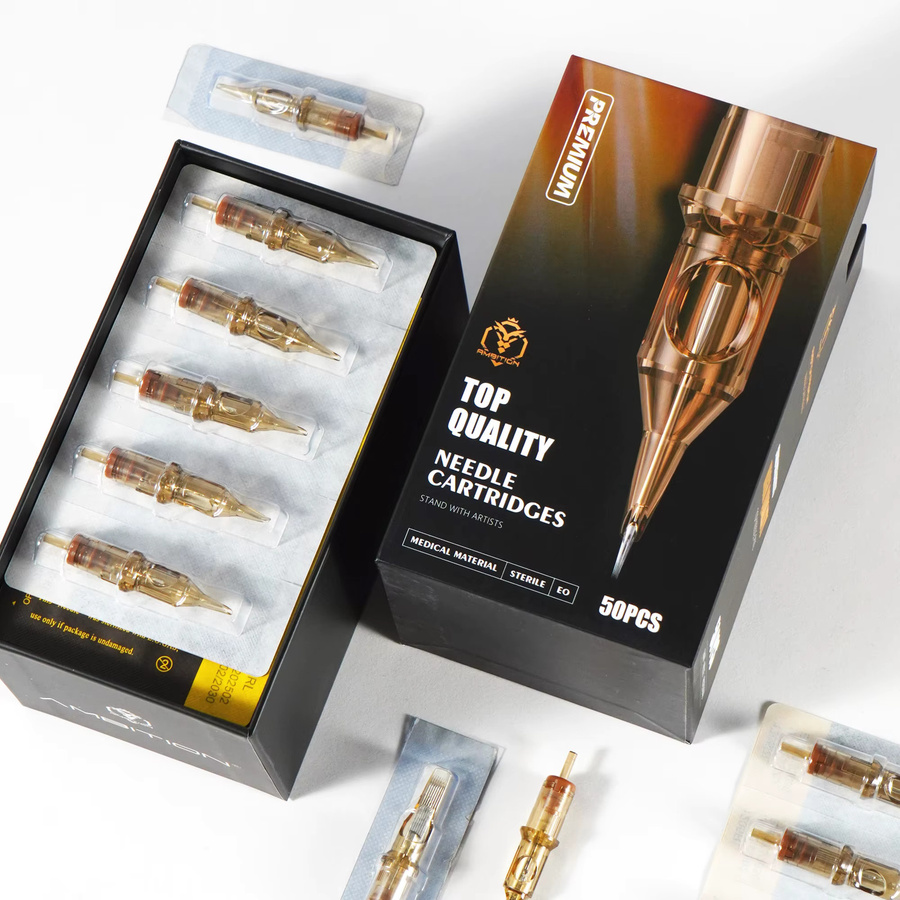 Ambition Tattoo Nadeln Mixed, 50 Stück, Microblading Nano SMP & Semi-Permanent Ink Cartridge - Bild 4
