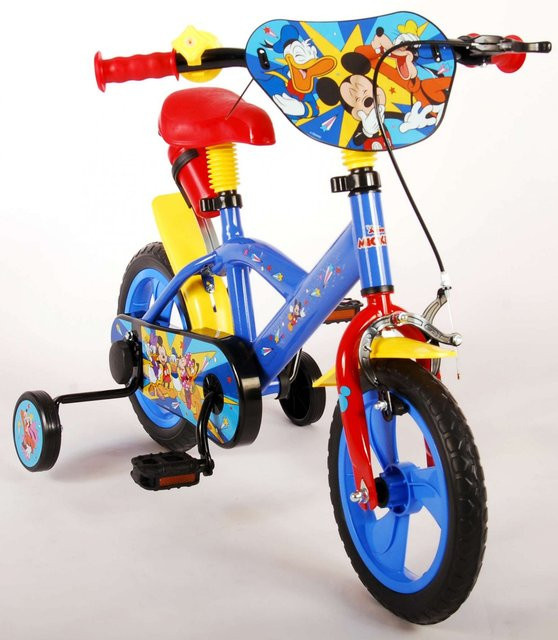 TPFSports Disney Mickey Kinderfahrrad, 12 Zoll, Rot/Blau - Bild 1