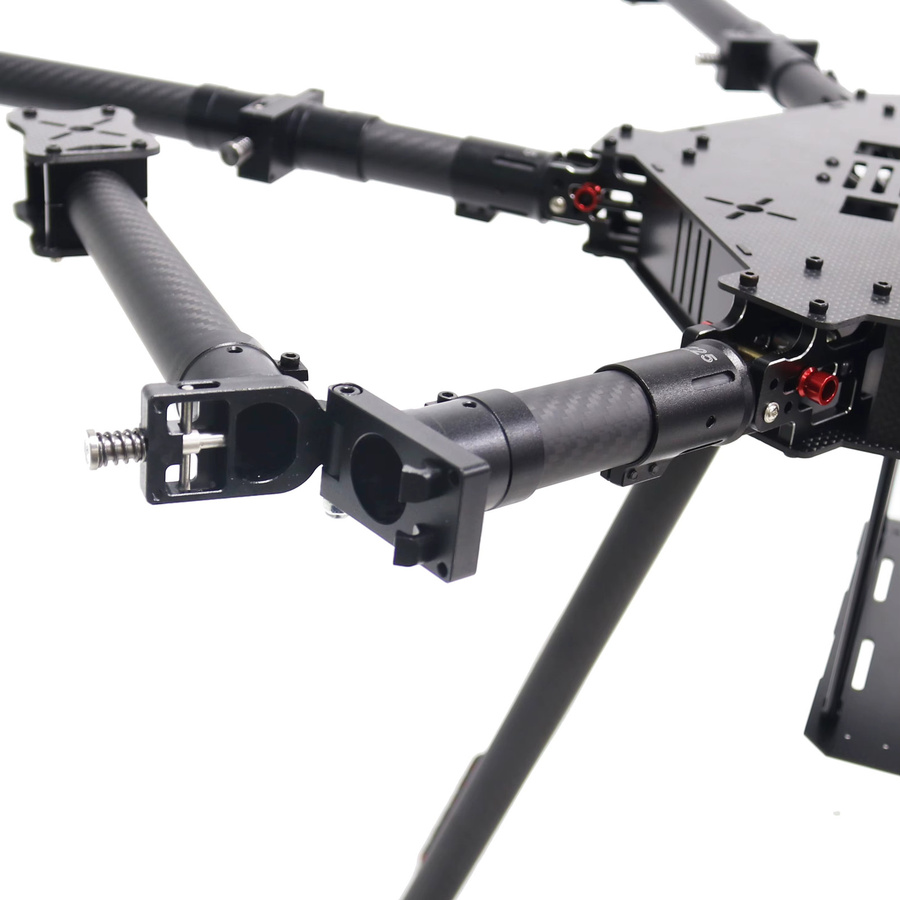 DroneHub LX1100 V3 PRO Hexa-Rotor Drohnenrahmen aus Vollcarbon in Schwarz - Bild 3