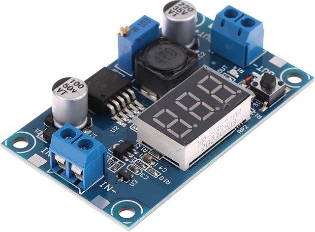 LM2596 DC-DC Step Down Spannung Regler Modul Einstellbarer Buck Converter 3,2 V bis 35 V zu 1,25-35 V in Blau - Bild 1